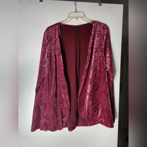 Burn out velvet jacket